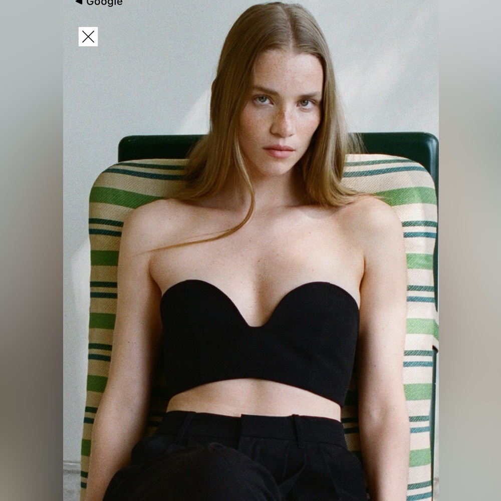 Zara Sweetheart Bandeau Top